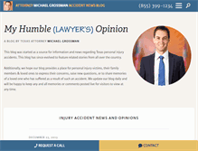 Tablet Screenshot of injuryblawg.com